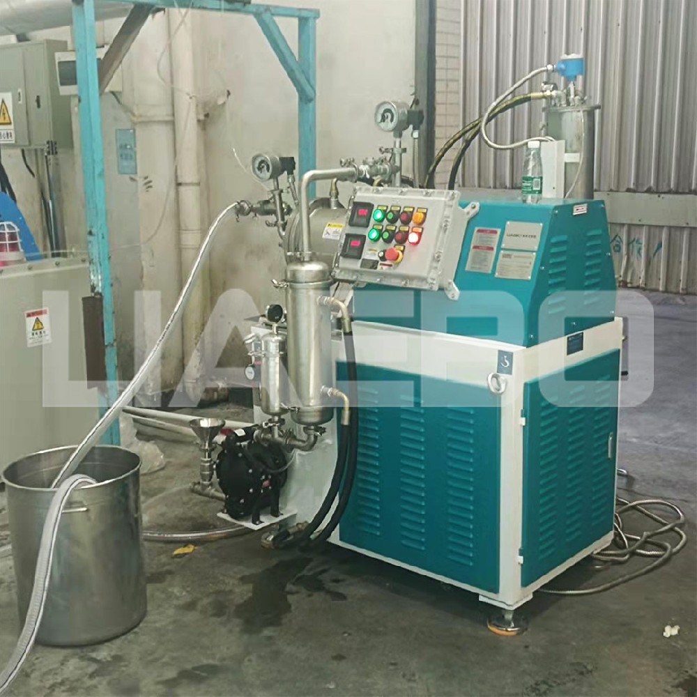 廣東東莞某公司10L高端棒銷式臥式砂磨機(jī)調(diào)試成功