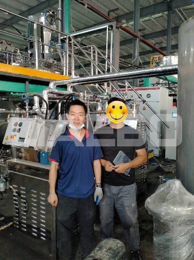 湖北某新材料公司25L砂磨機調(diào)試成功