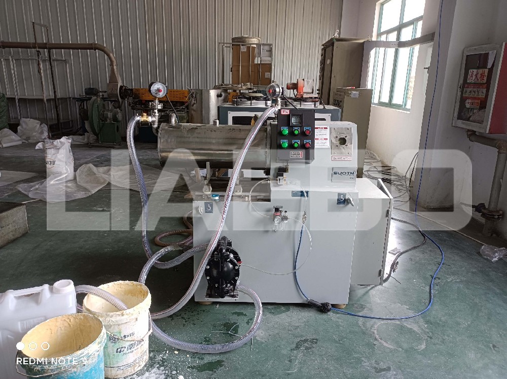 江蘇某涂料企業(yè)20L臥式砂磨機(jī)調(diào)試成功