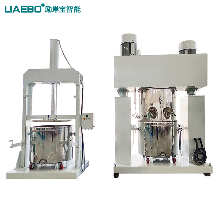 600L龍門(mén)式行星攪拌機(jī)及配套設(shè)備壓料機(jī)