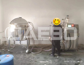 河北某催化劑公司25L陶瓷臥式砂磨機(jī)